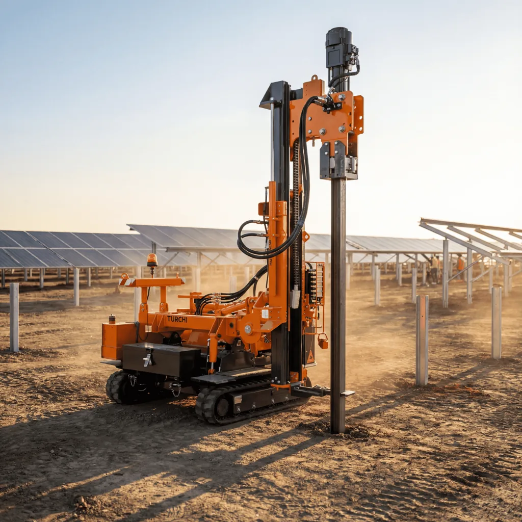 TURCHI 300F in cantiere fotovoltaico — caso studio Romania 3 MW